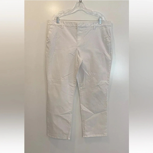 Tommy Hilfiger White Chino Pants Women Size 18 (1029) - Picture 1 of 6